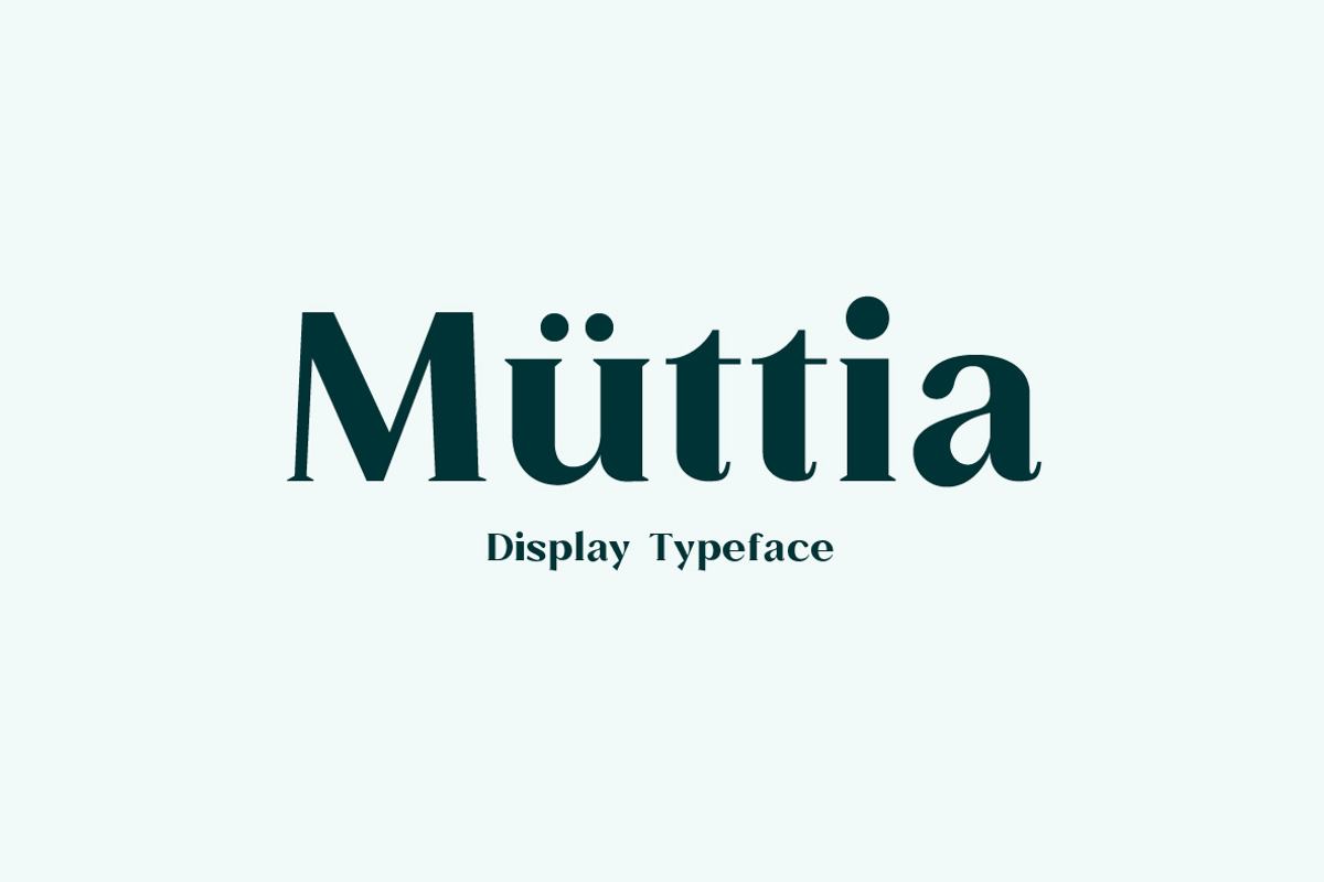 Muttia Display Typeface Free Download Free Download