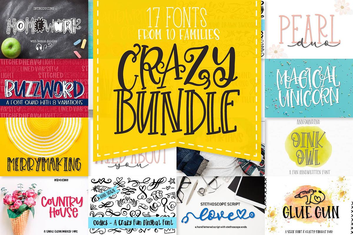 My Favorite Fonts Bundle! 17 Fonts! Free Download Free Download