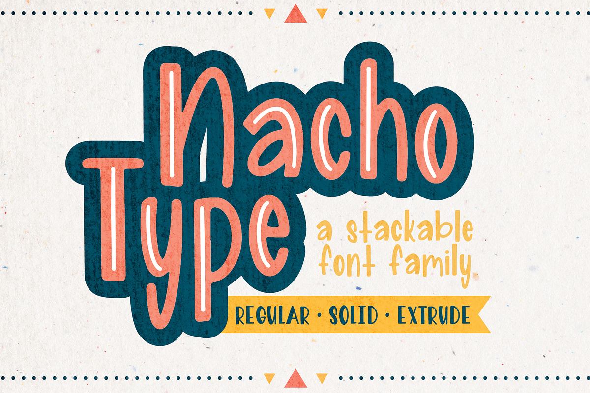 Nacho Type - Stackable Font Family Free Download Free Download