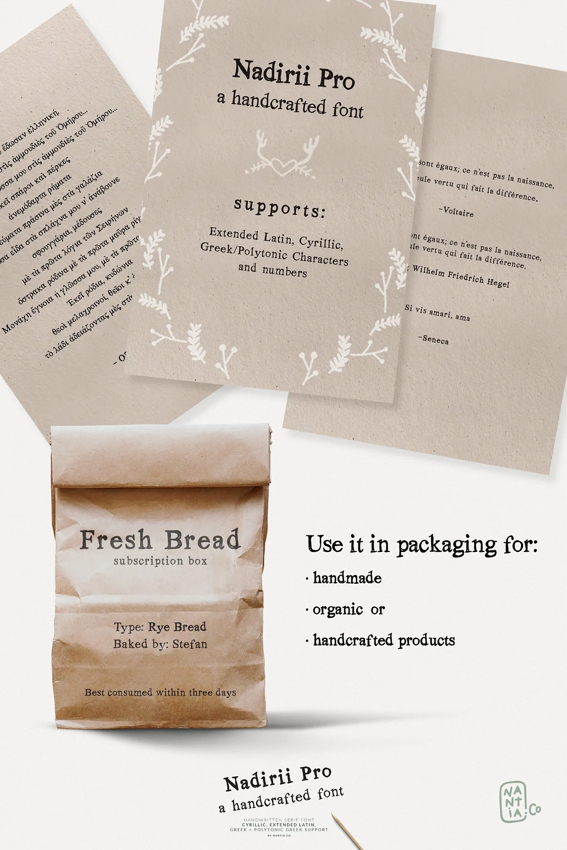 Nadirii Pro Greek, Cyrillic Font