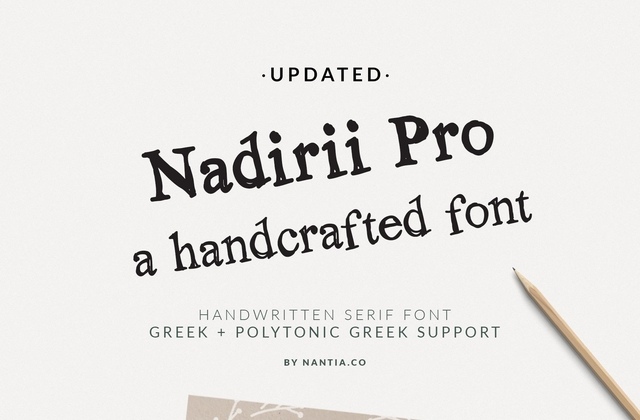 Nadirii Pro Greek, Cyrillic Font Free Download