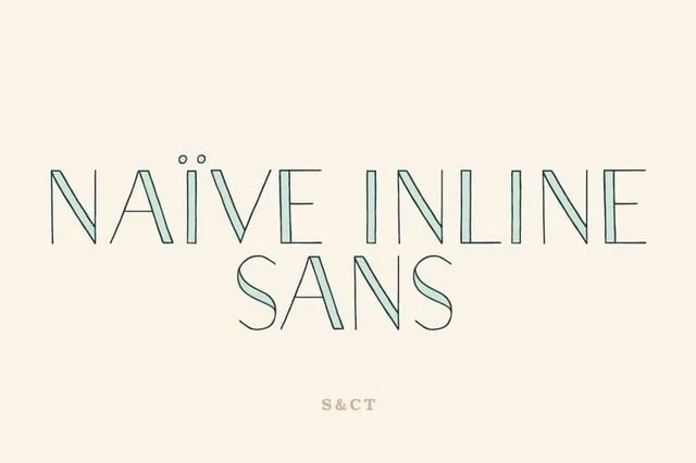 Naive Inline Sans Font Free Download