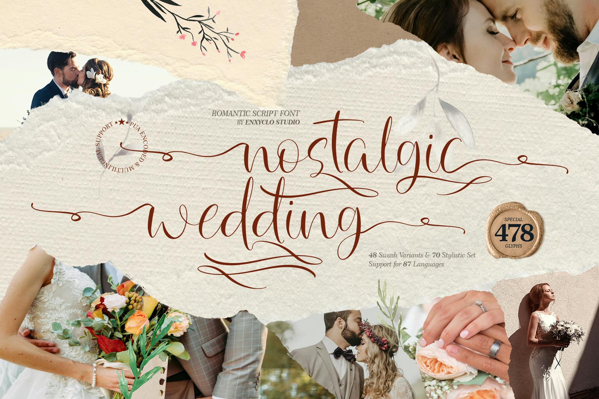 NCL Nostalgic Wedding - Script Romantic Font Free Download