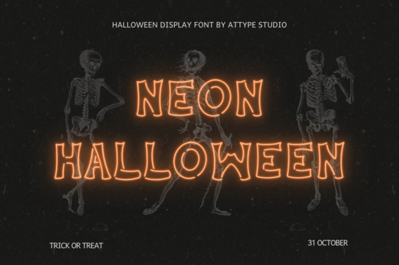 Neon Halloween Font Free Download