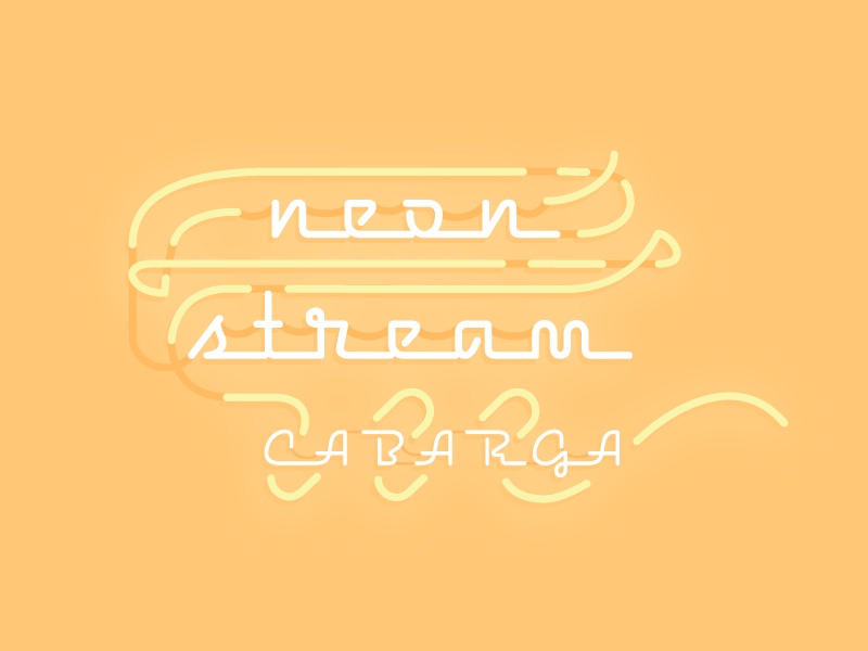 Neon Stream Font Free Download