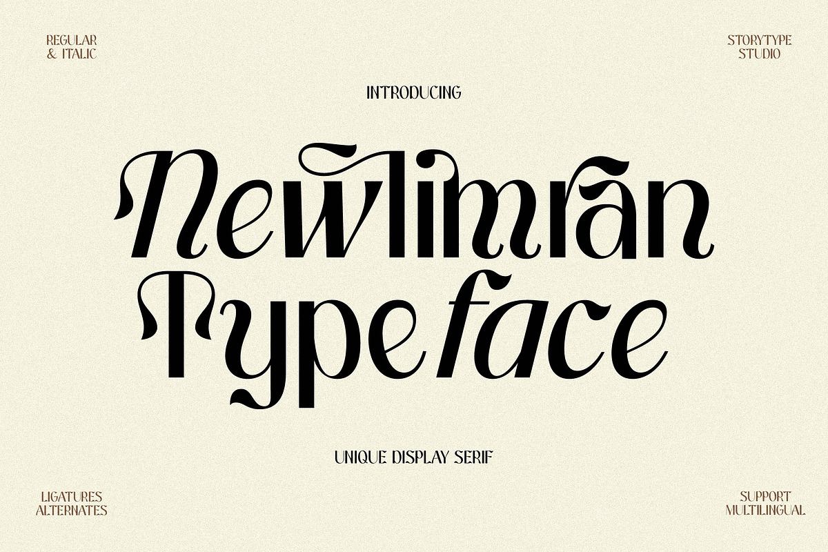 Newlimran Unique Display Font Free Download Free Download