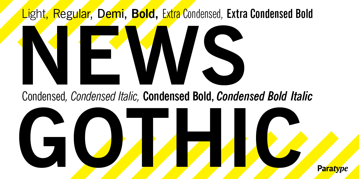 News Gothic Free Download Free Download