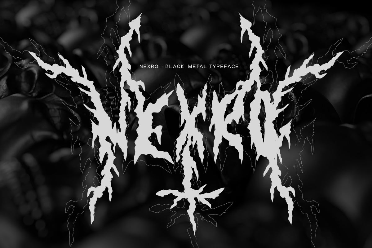 NEXRO - BLACK METAL TYPEFACE Free Download Free Download