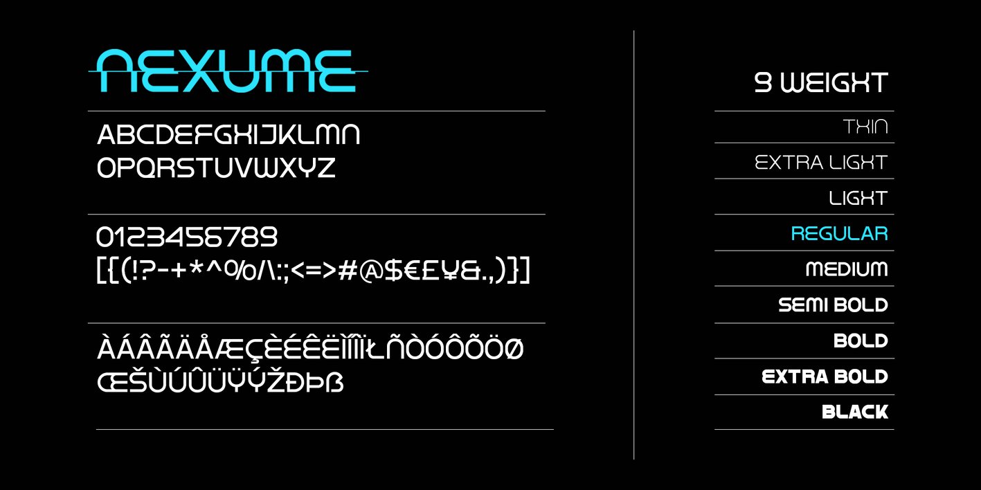 Nexume Font Free Download