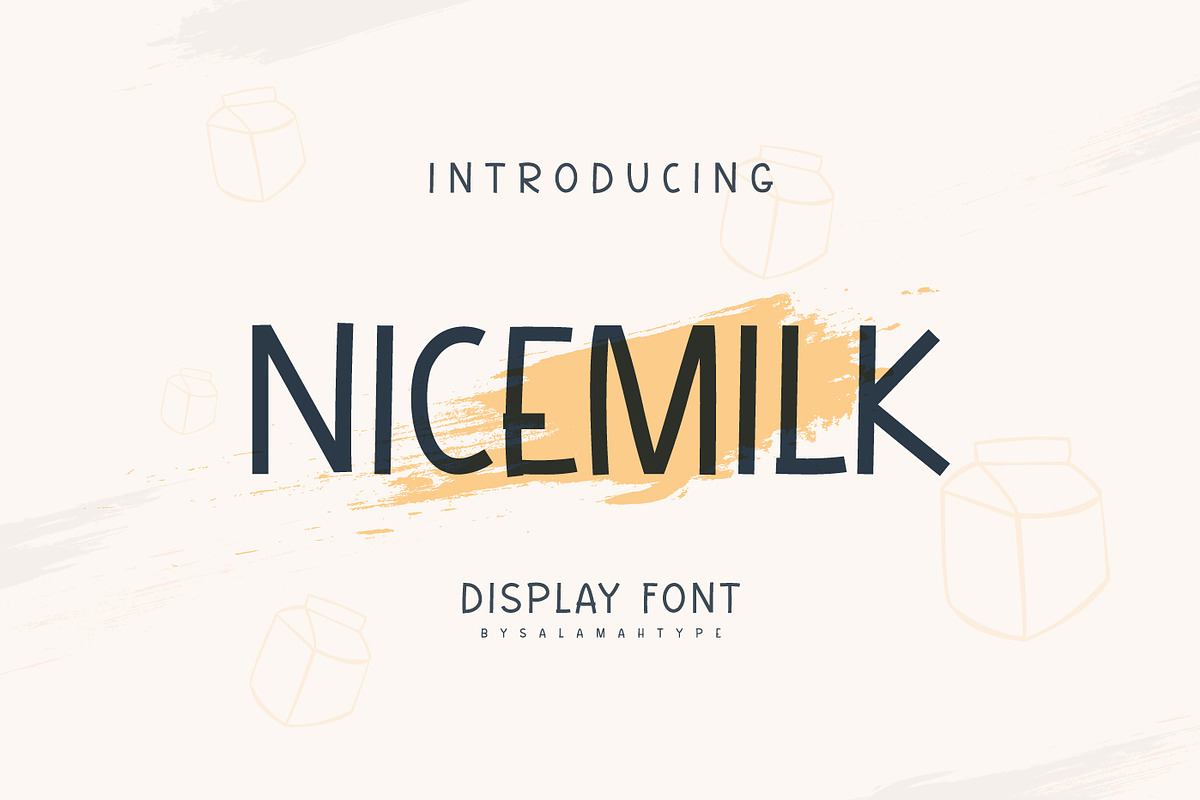 Nicemilk - Display Font Free Download Free Download