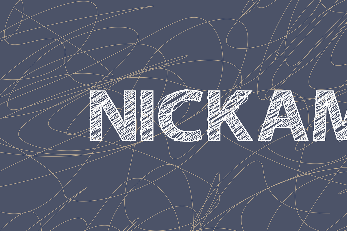 NICKAM Scribble Font Free Download Free Download