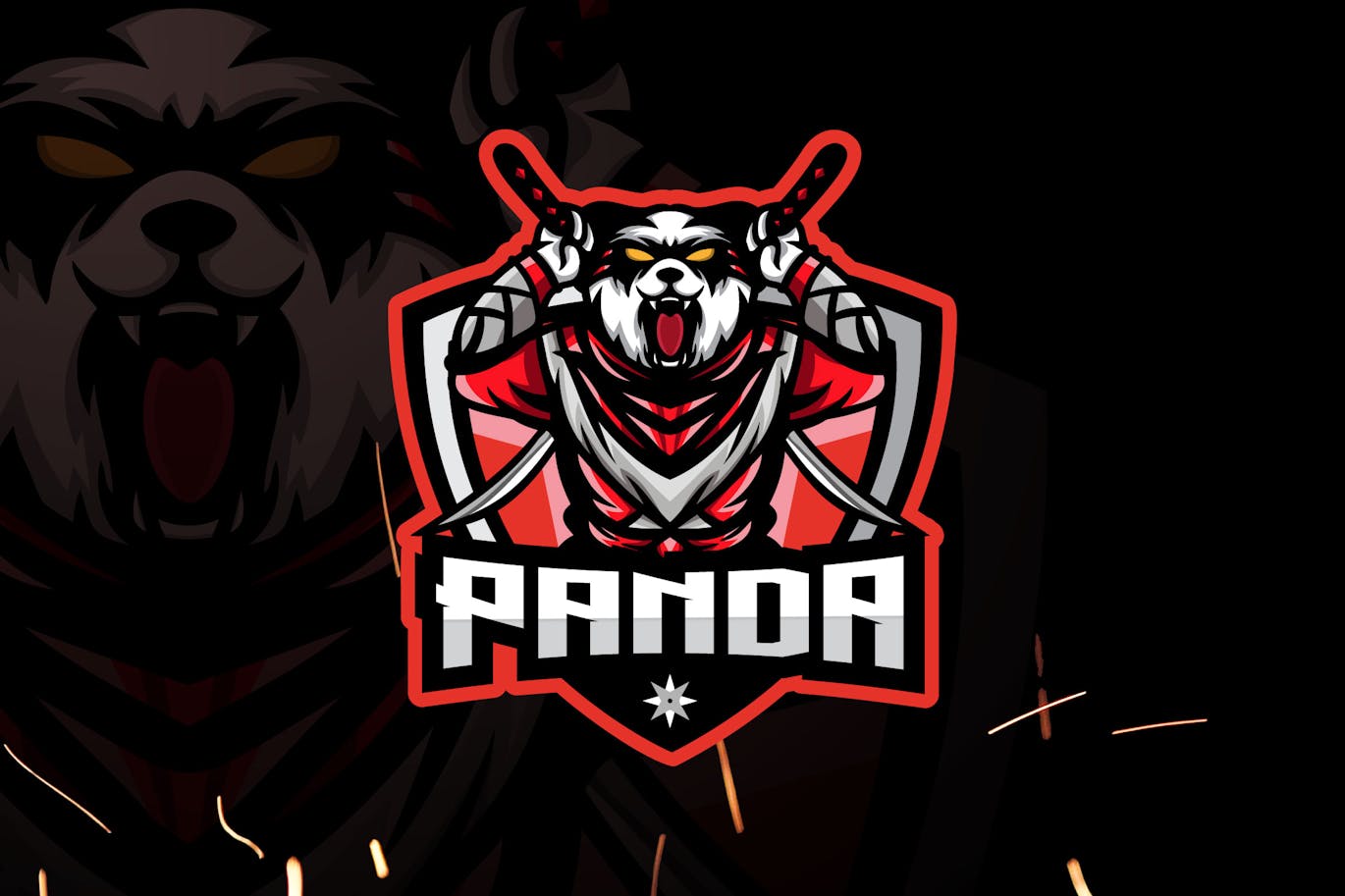 Ninja Panda Esports - Mascot & Esport Logo Free Download