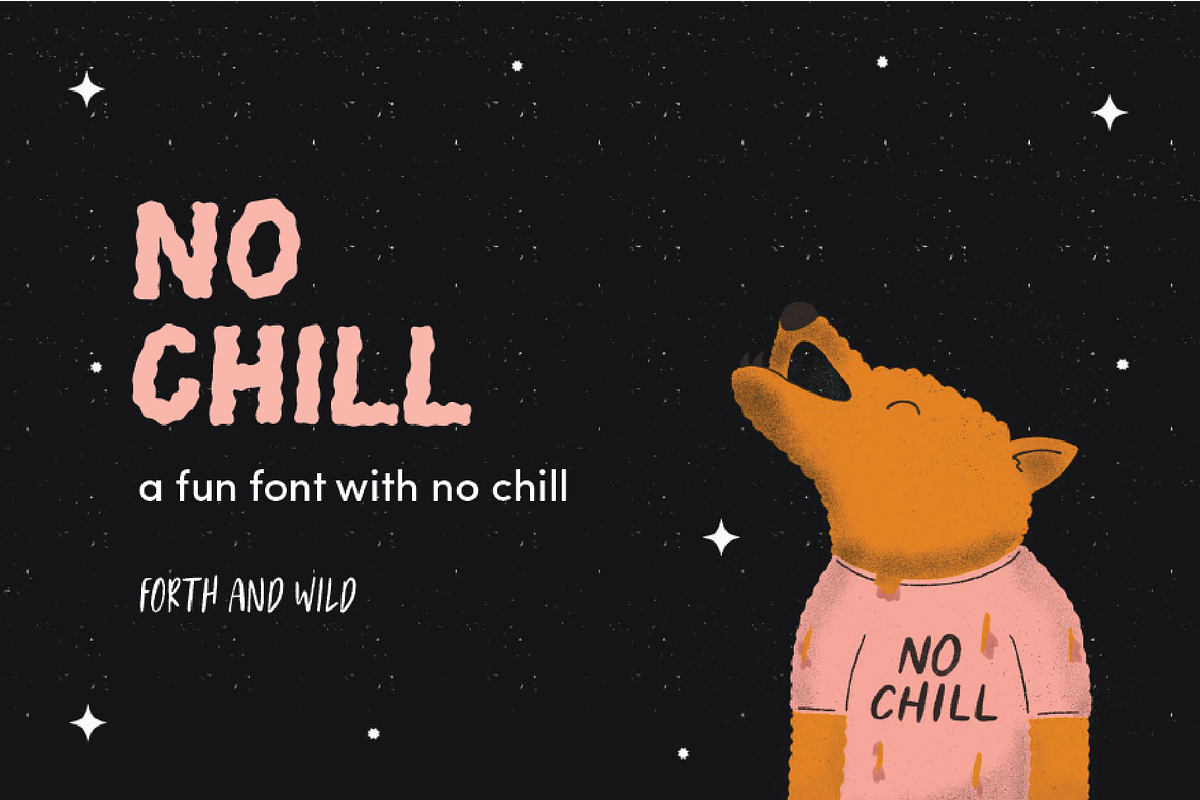 No Chill Wavy Display Font Free Download Free Download