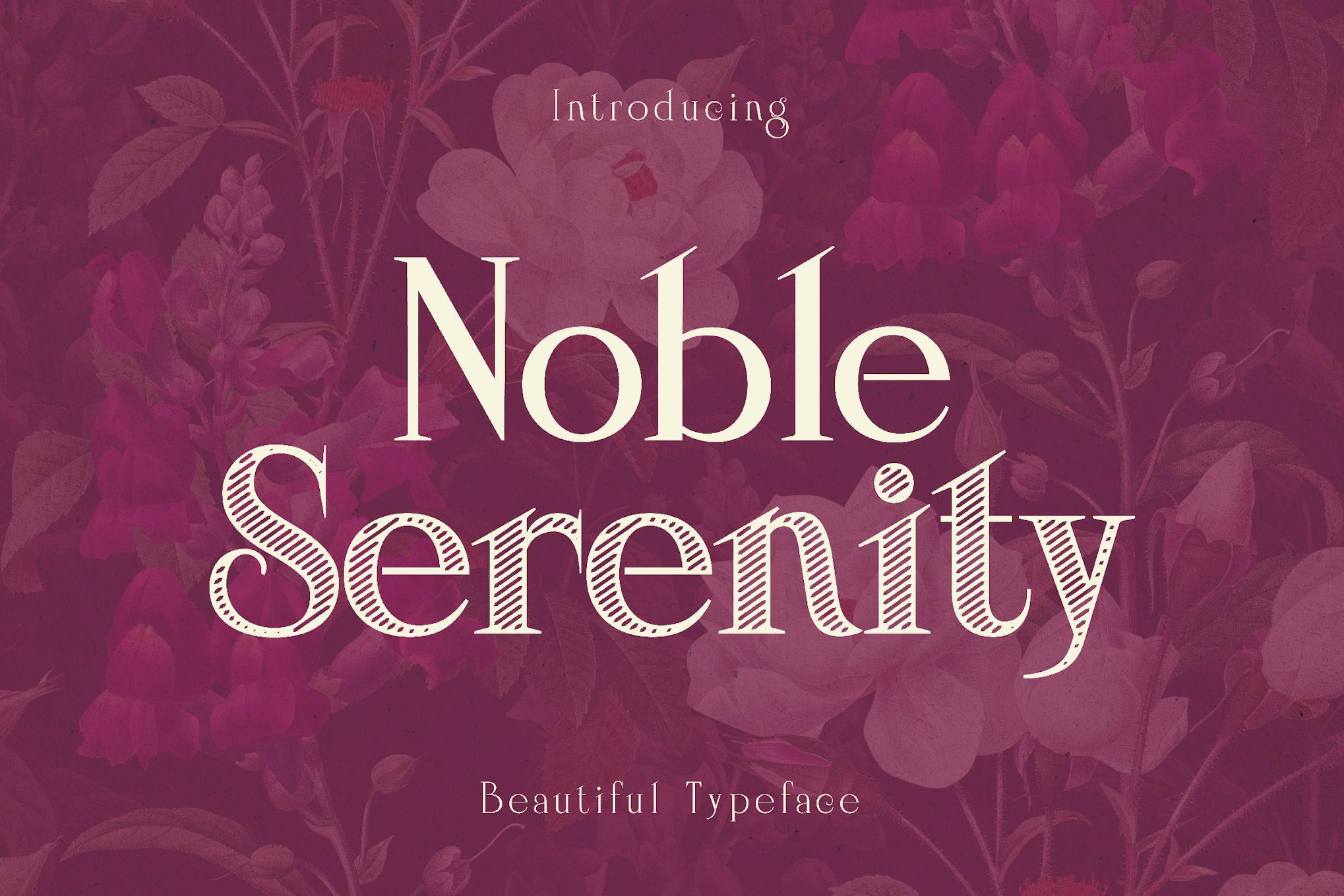 Noble Serenity - Elegant Wedding Typeface Free Download