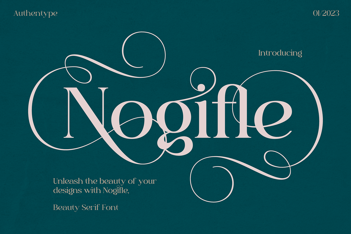 Nogifle Beauty Serif Font Free Download Free Download