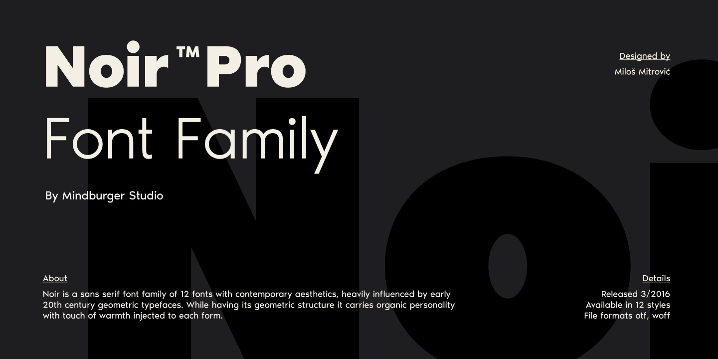 Noir Font Free Download