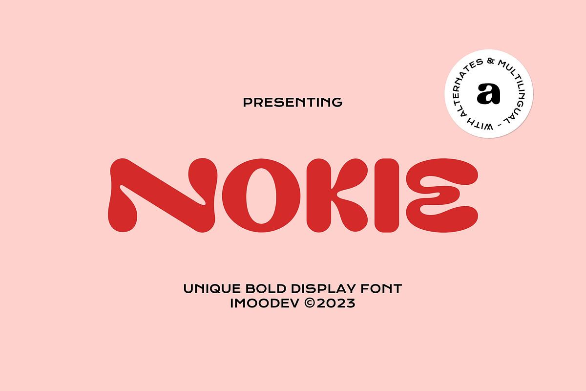 Nokie - Unique Bold Display Font Free Download Free Download