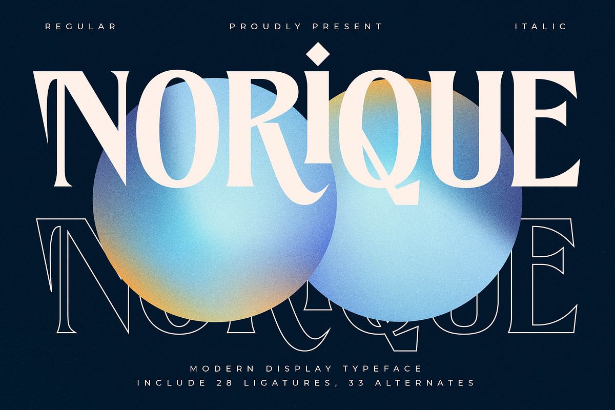 Norique Modern Display Typeface Free Download Free Download