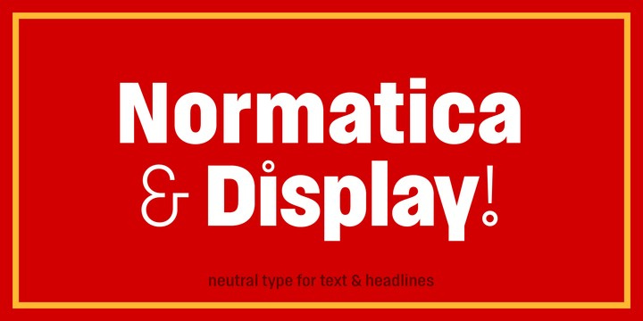 Normatica Font Free Download