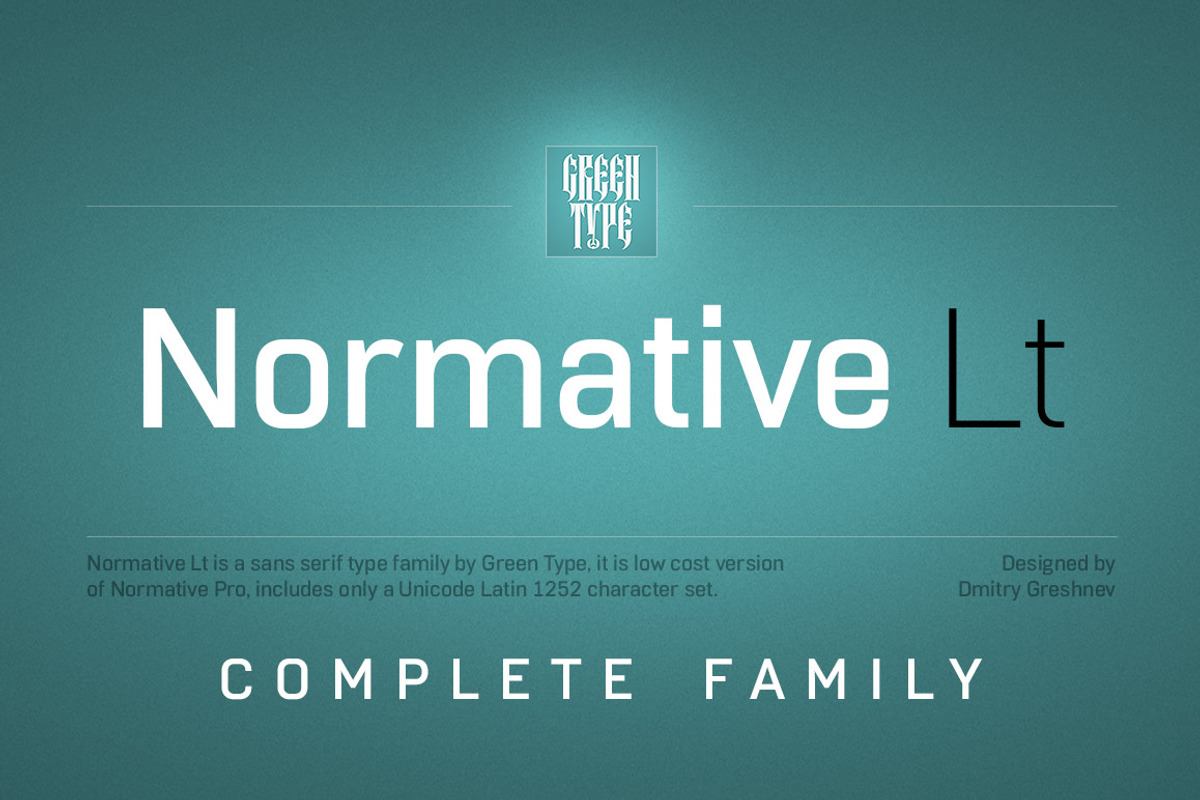 Normative Lt – 12 fonts Free Download Free Download