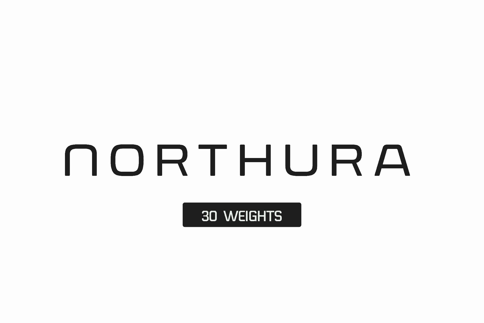 Northura - Modern Sans Family Font Free Download