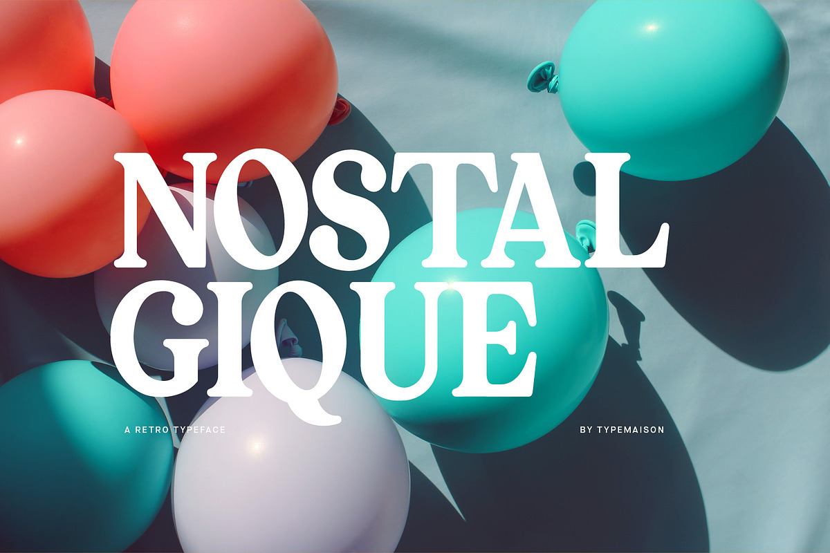 Nostalgique - Retro Inspired Font Free Download Free Download