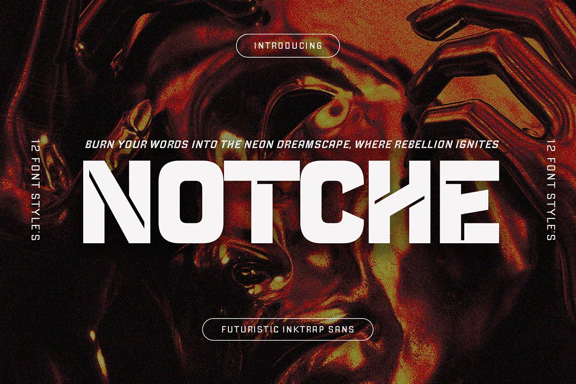 Notche - Futuristic Sans Font Free Download