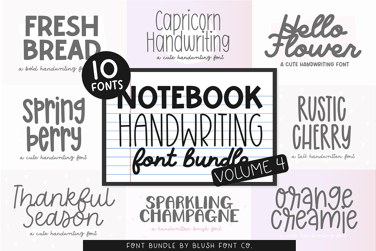 NOTEBOOK HANDWRITING Bundle Vol 4 Free Download Free Download