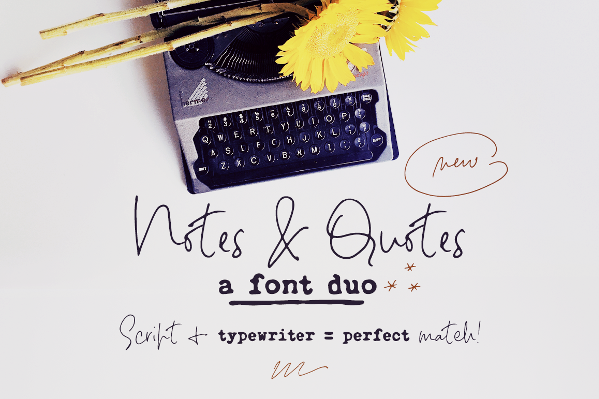 Notes And Quotes Font Duo Free Download Free Download