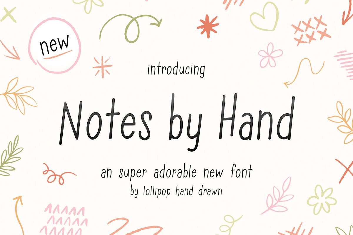 Notes by Hand Font Free Download Free Download