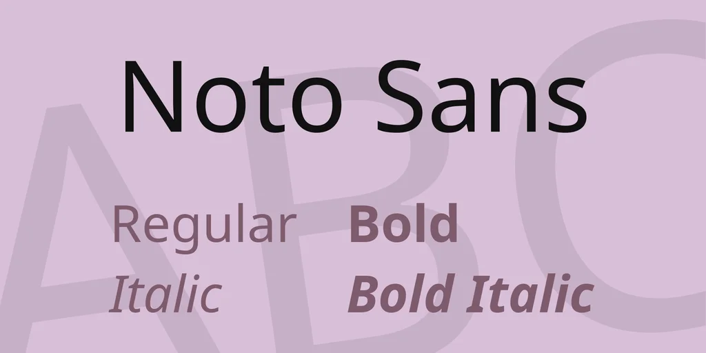 Noto Sans Font Free Download