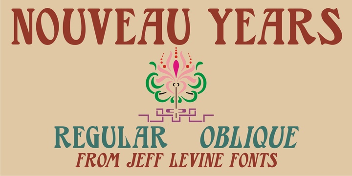 Nouveau Years JNL Font Free Download