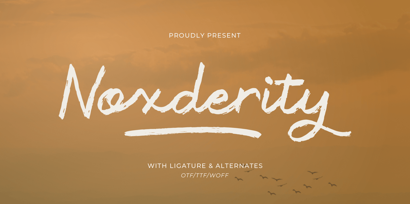 Noxderity Font Free Download