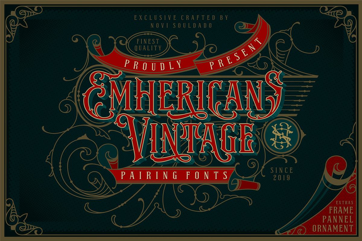 NS Emhericans Vintage Pairing Fonts Free Download Free Download