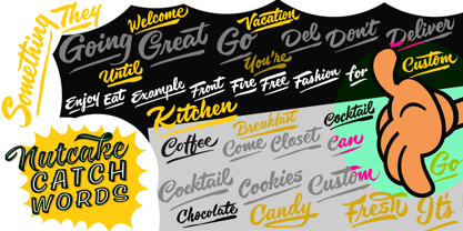 Nutcake CatchWords Font Free Download