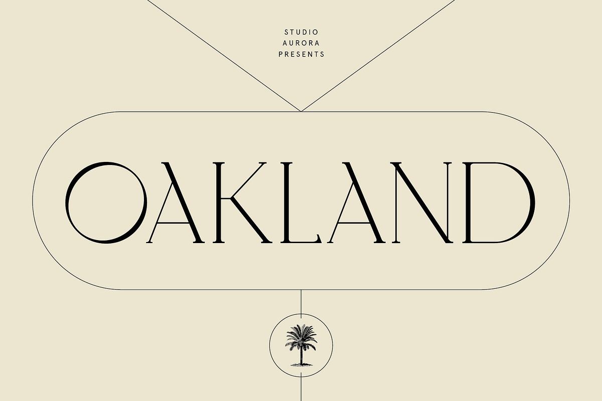 Oakland – Decorative Display Serif Free Download Free Download