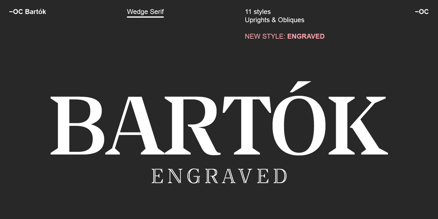 -OC Bartok Font Free Download