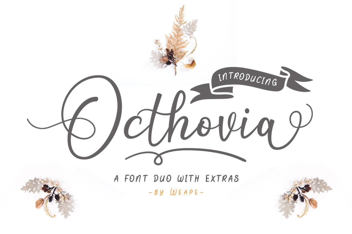 Octhovia Font Duo and Extras Free Download Free Download