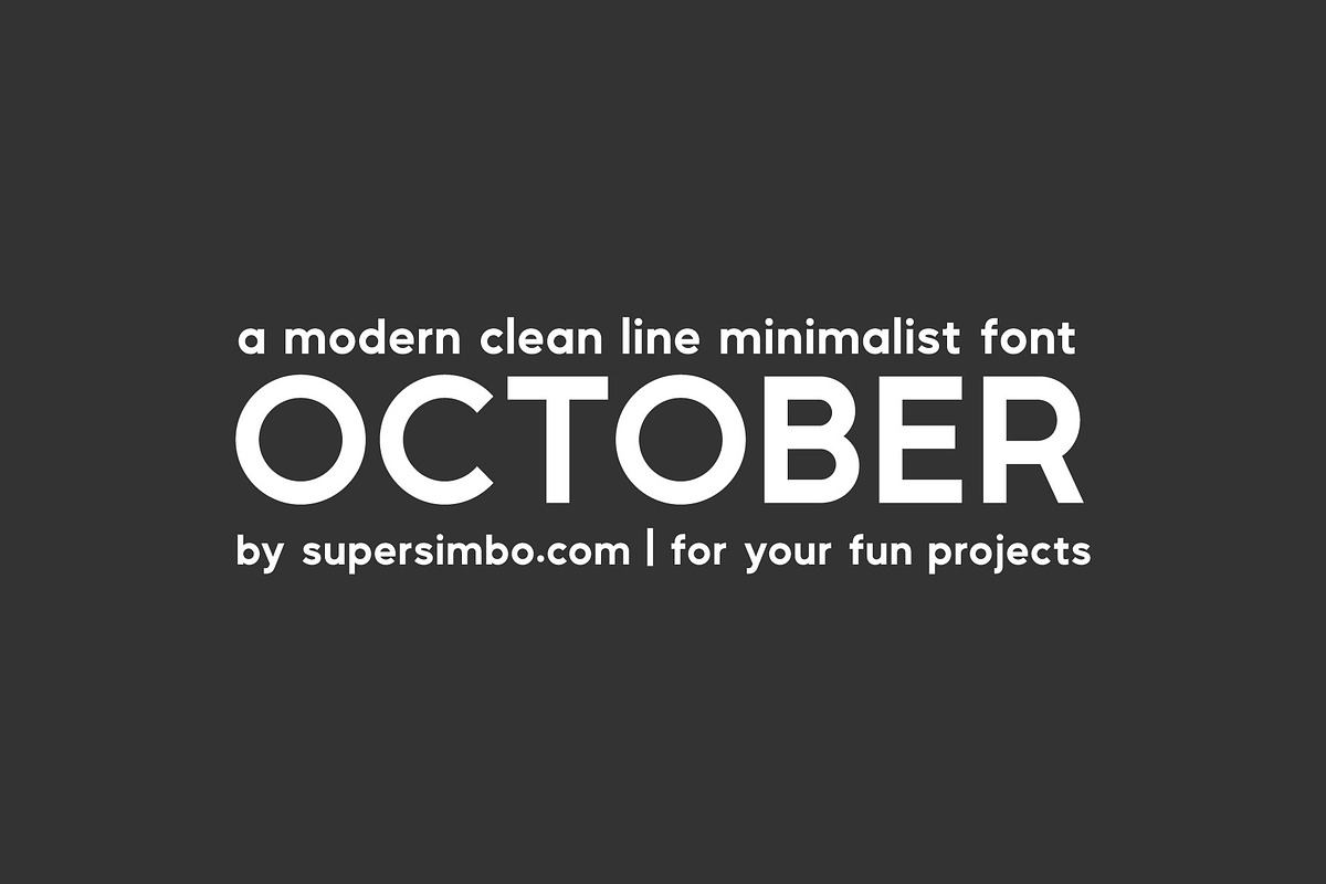 October | Modern Sans Serif Font Free Download Free Download