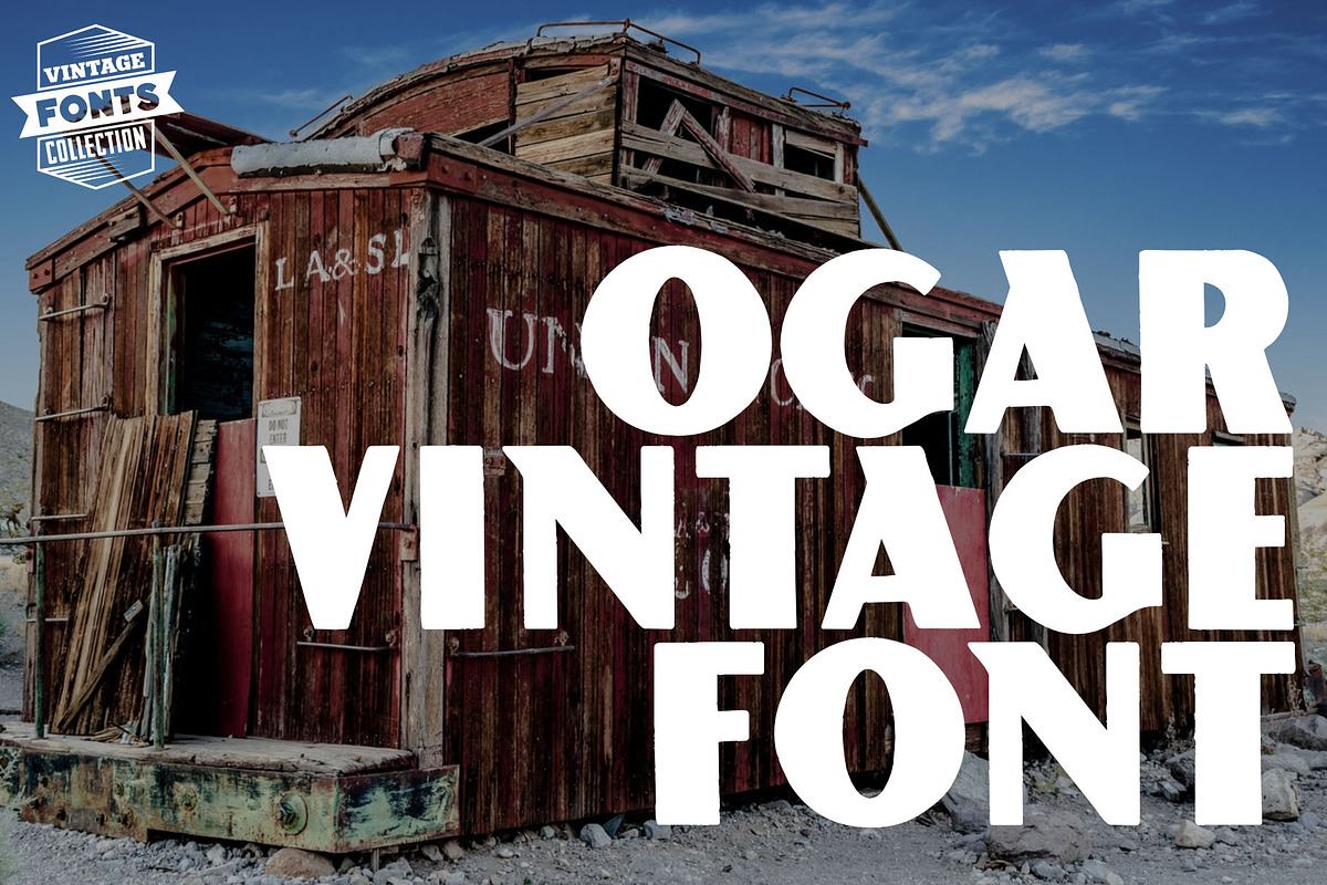 Ogar - 2 vintage fonts Free Download Free Download