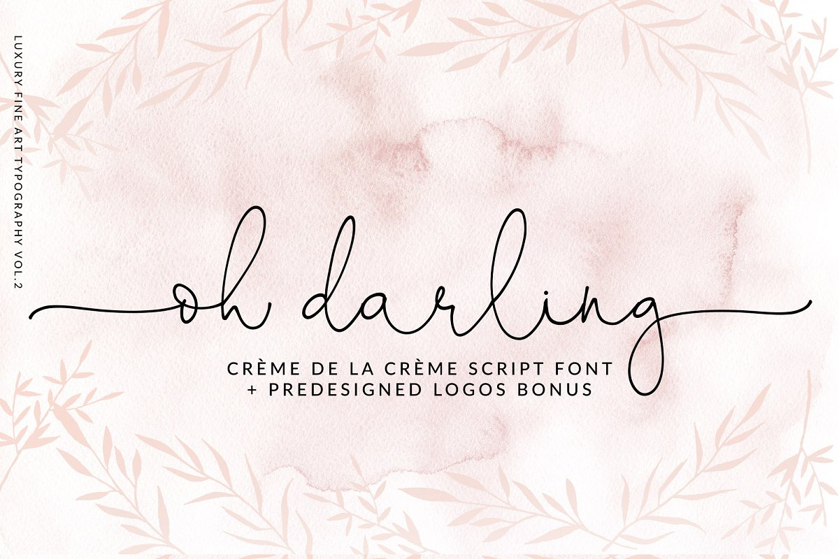 Oh Darling- Ethereal Script Font Free Download