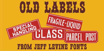 Old Labels JNL Font Free Download