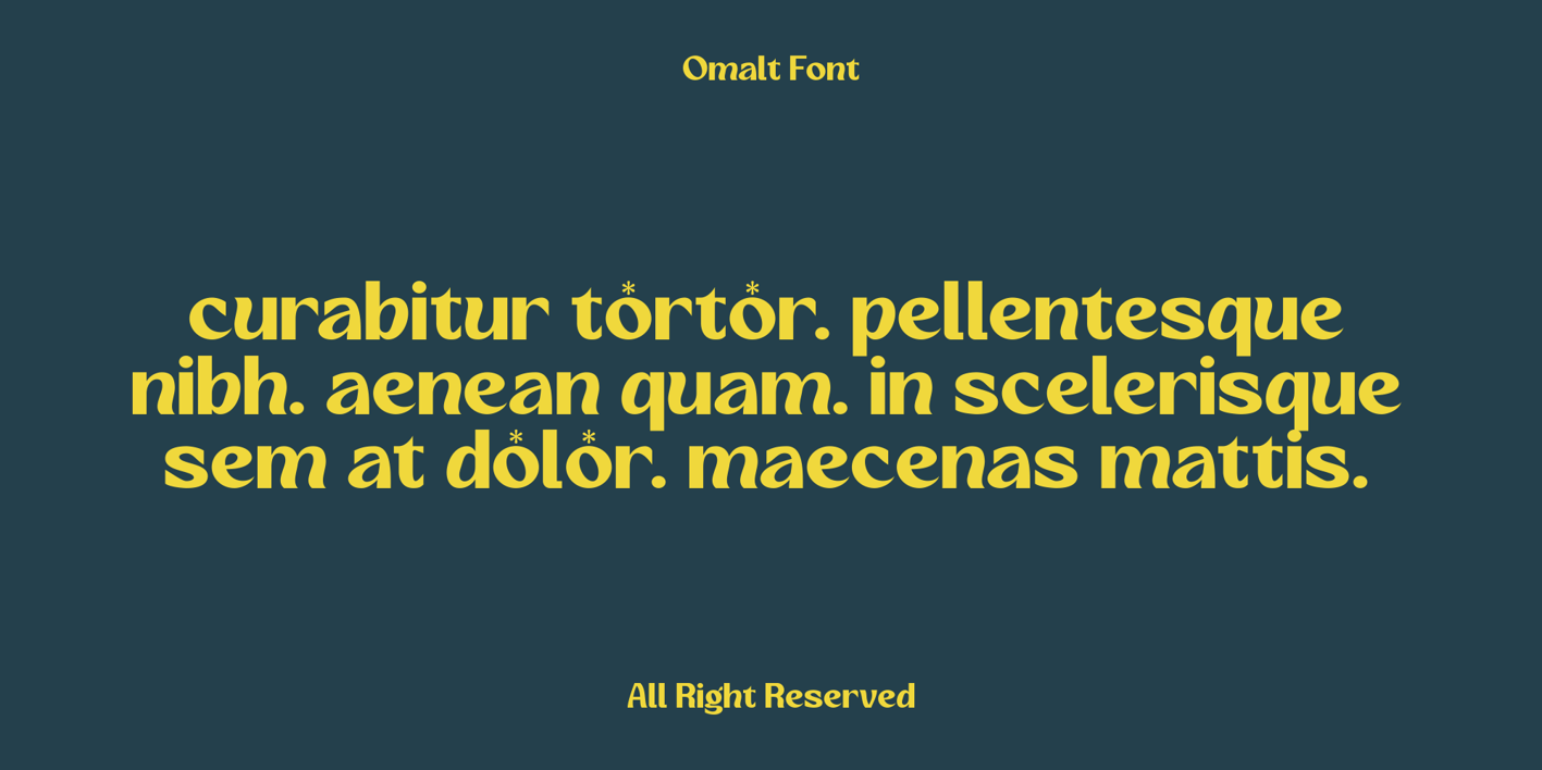 Omalt Font Free Download