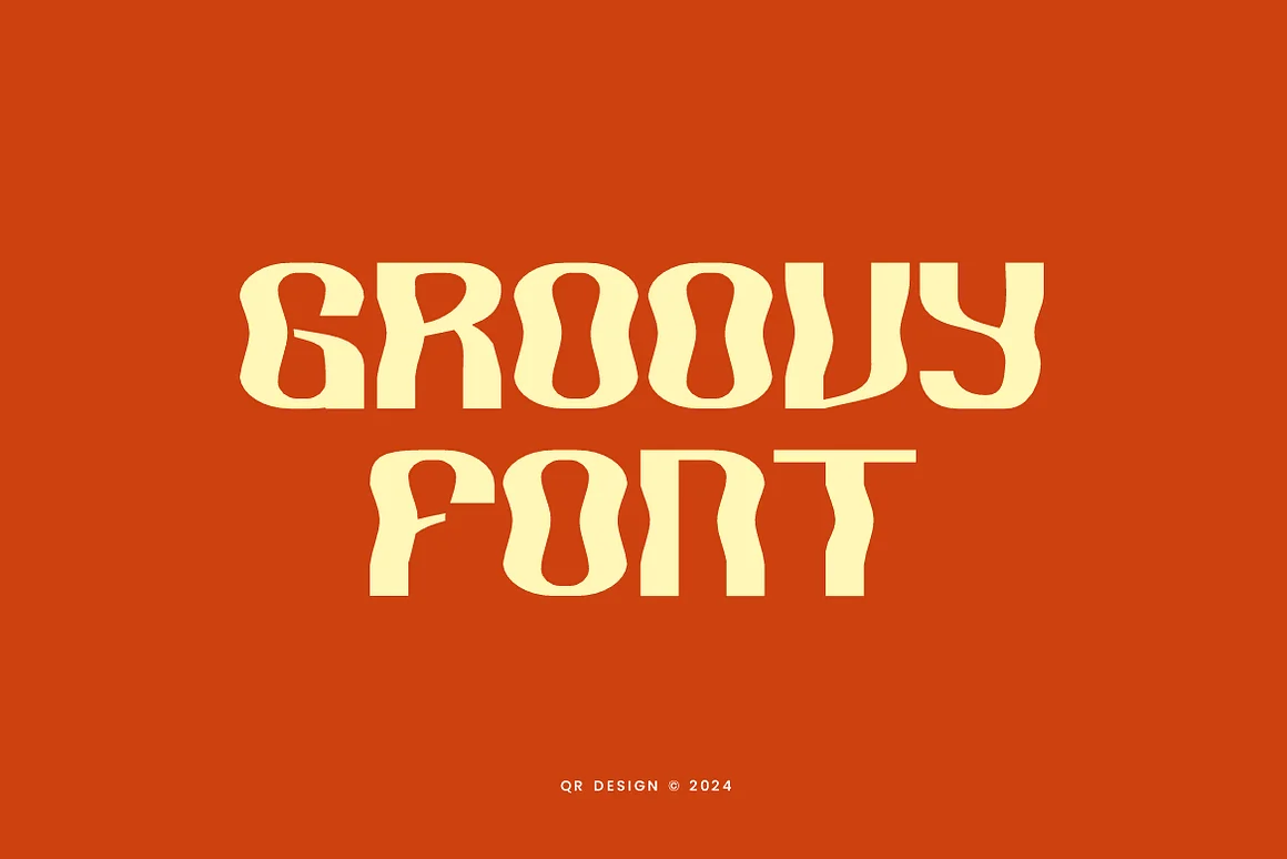 Ombak Groovy - Bubble & Liquid Font