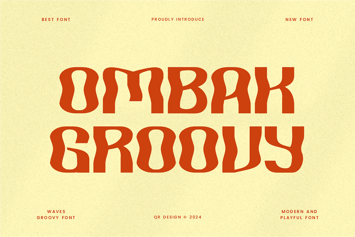 Ombak Groovy - Bubble & Liquid Font Free Download