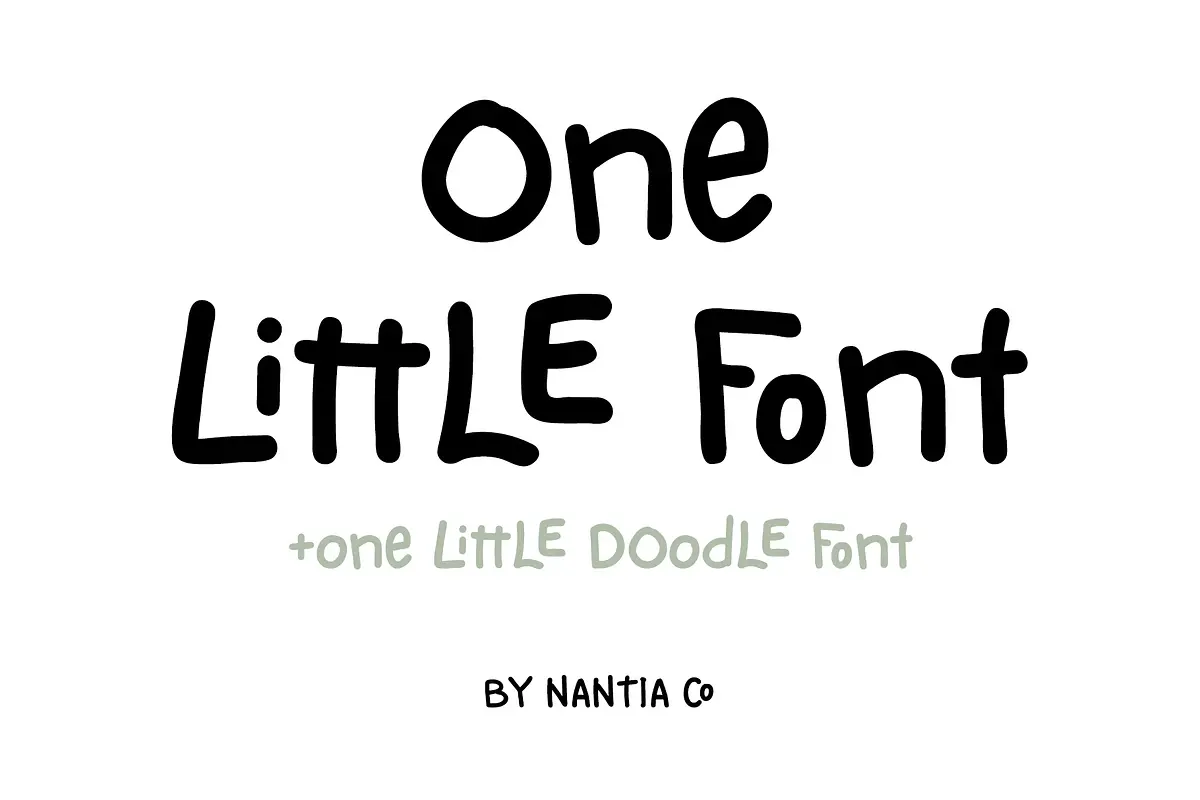 One Little Font Greek / Latin Free Download Free Download