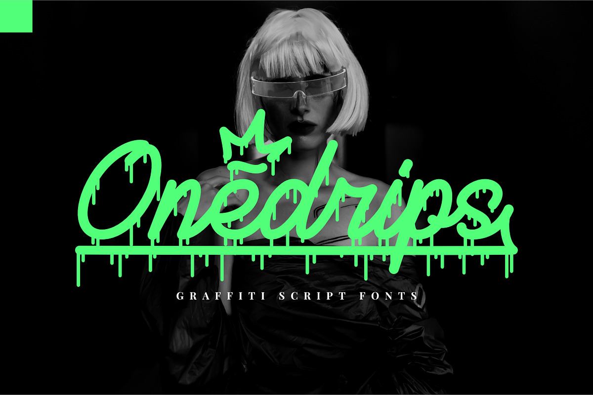 Onedrips - Graffiti Script Fonts Free Download Free Download