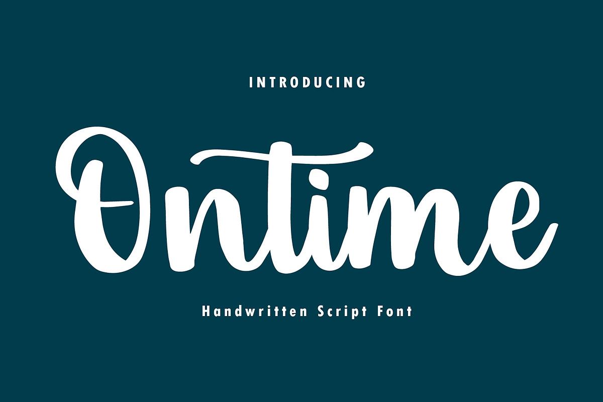 Ontime Modern Script Font Free Download Free Download