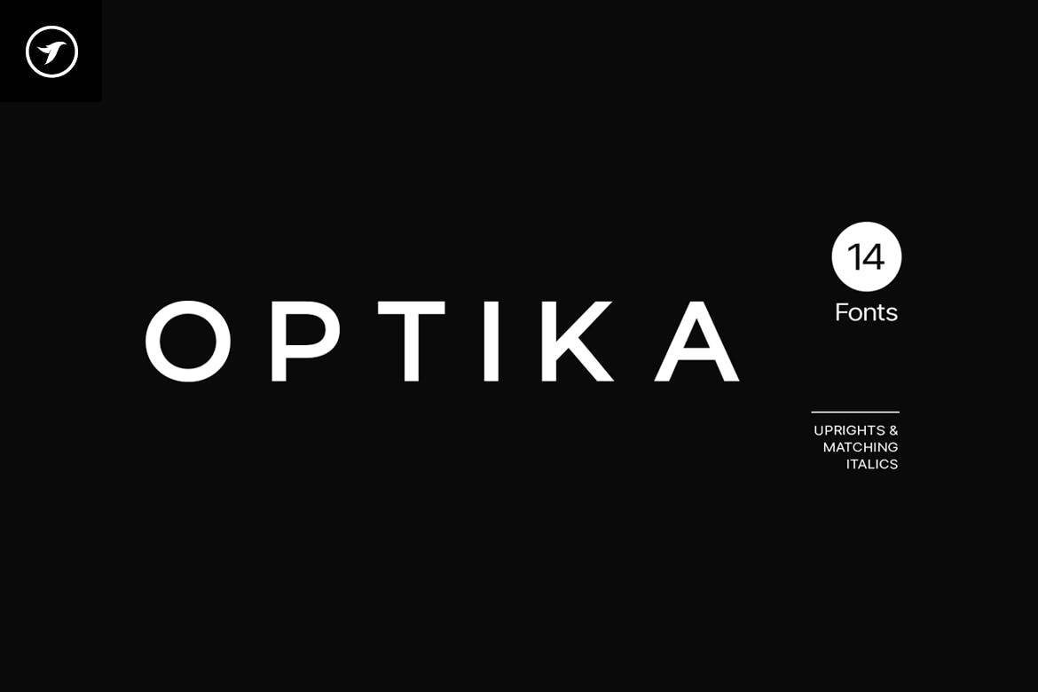 Optika - Minimalist Geometric Typeface Font Free Download