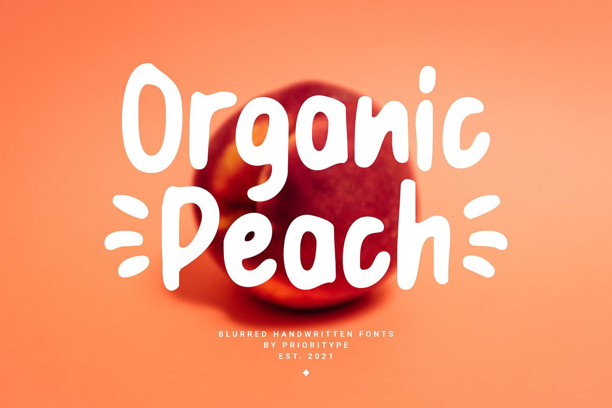 Organic Peach - Blurred Handwritten Free Download Free Download